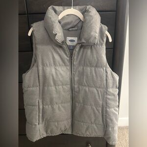 Old Navy Gray Puffer Vest